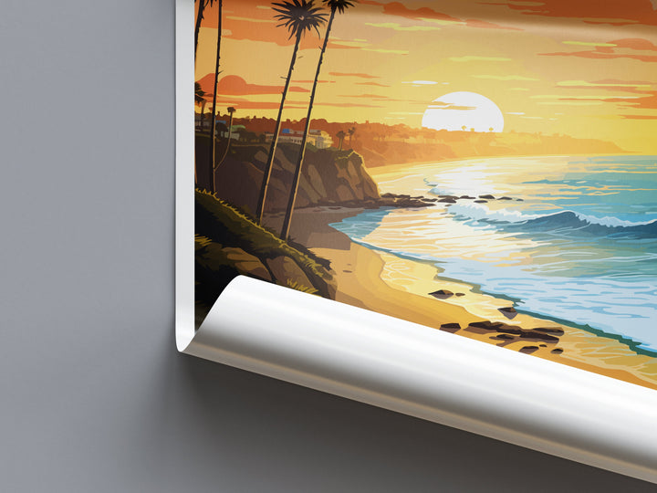 Orange County Travel Print Wall Art Orange County Wall Hanging Home Décor Orange County Gift Art Lovers California Art Lover Gift