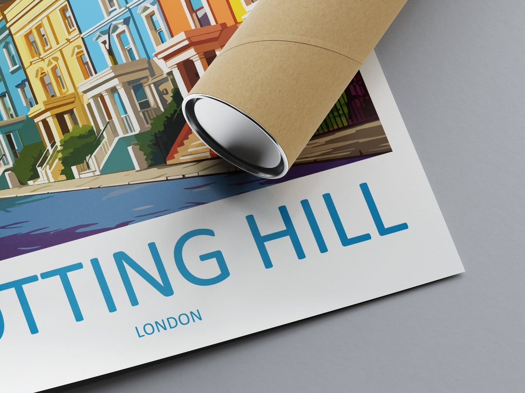 Notting Hill Travel Print Wall Art Notting Hill Wall Hanging Home Décor London Gift Art Lovers Notting Hill Art Lover Gift London