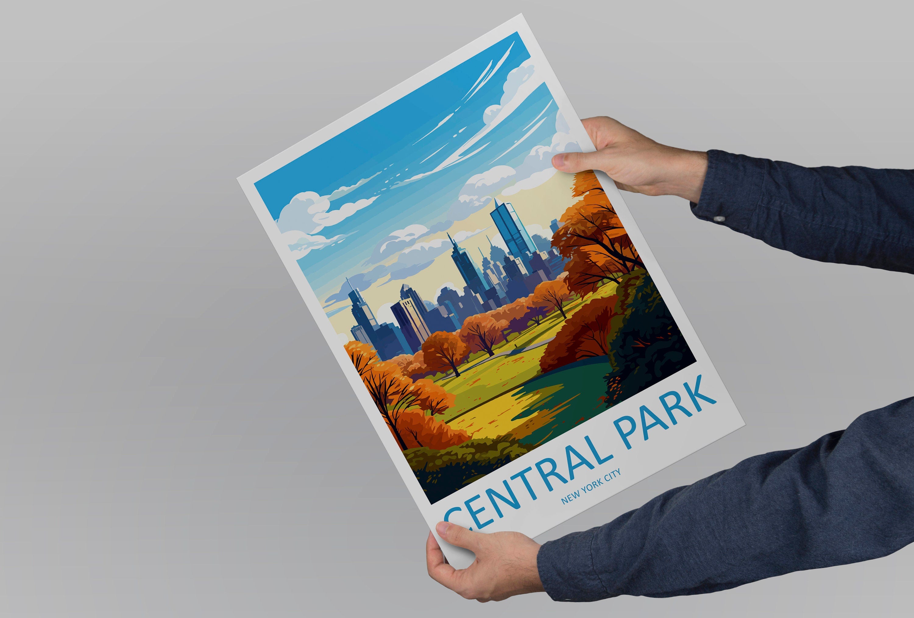 Central Park Travel Print