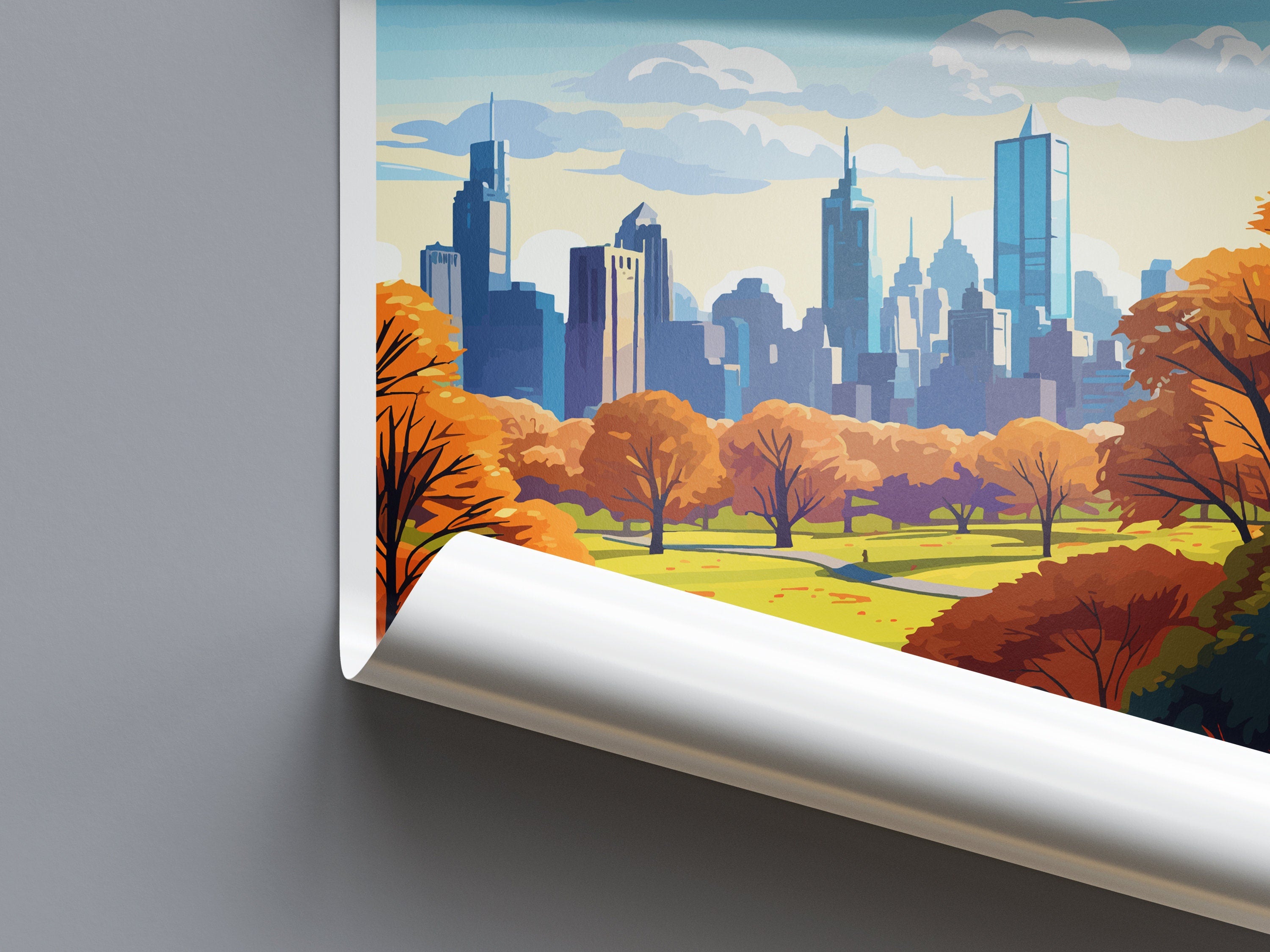 Central Park Travel Print