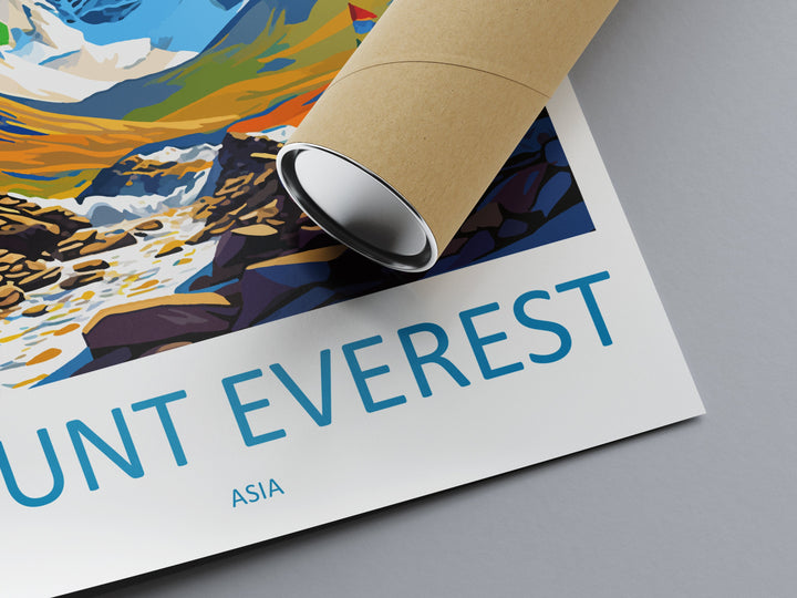 Mount Everest Travel Print Wall Art Mount Everest Wall Hanging Home Décor Mount Everest Gift Art Lovers Wall Art China Travel Print