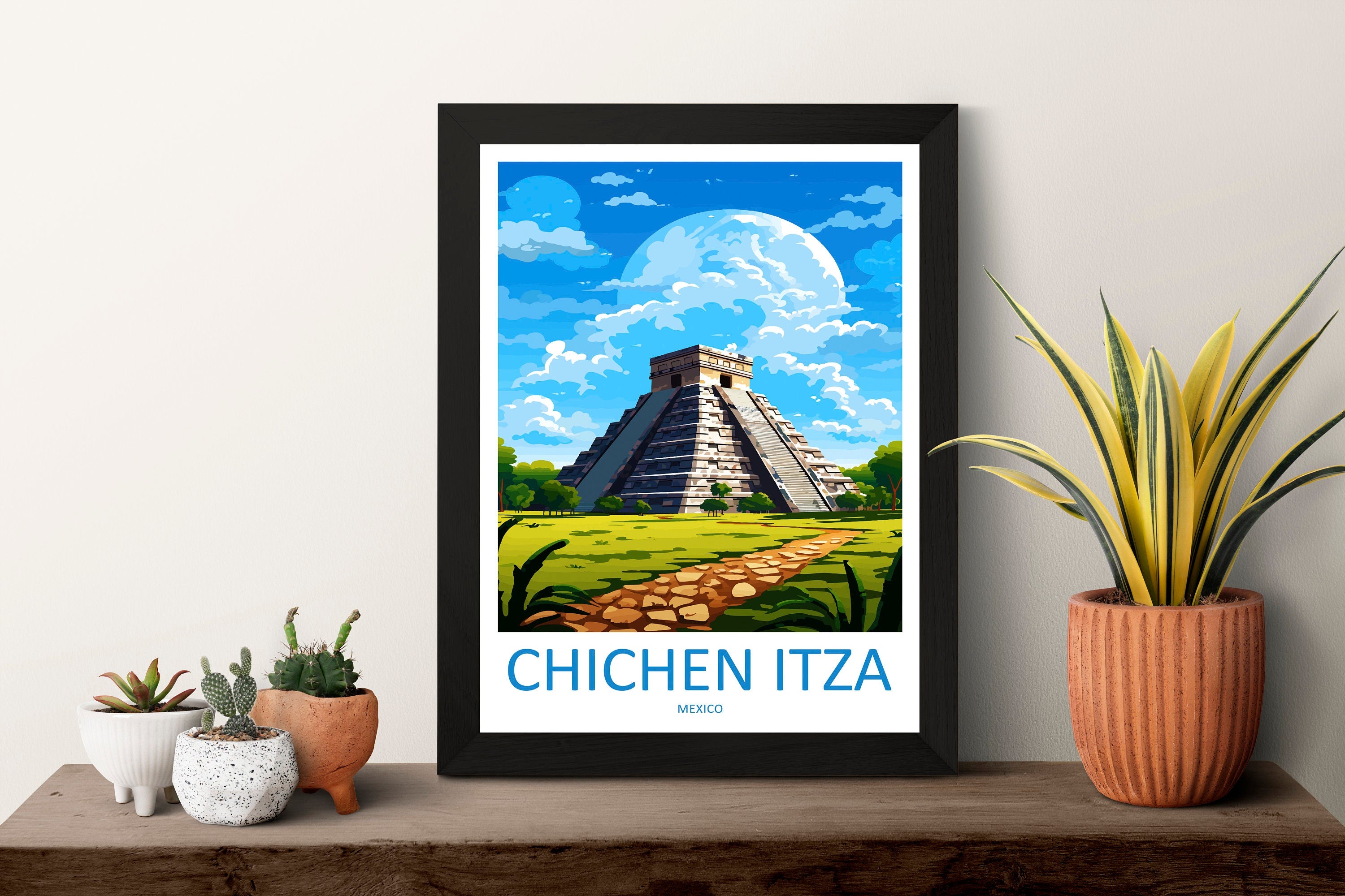 Chichen Itza Travel Print