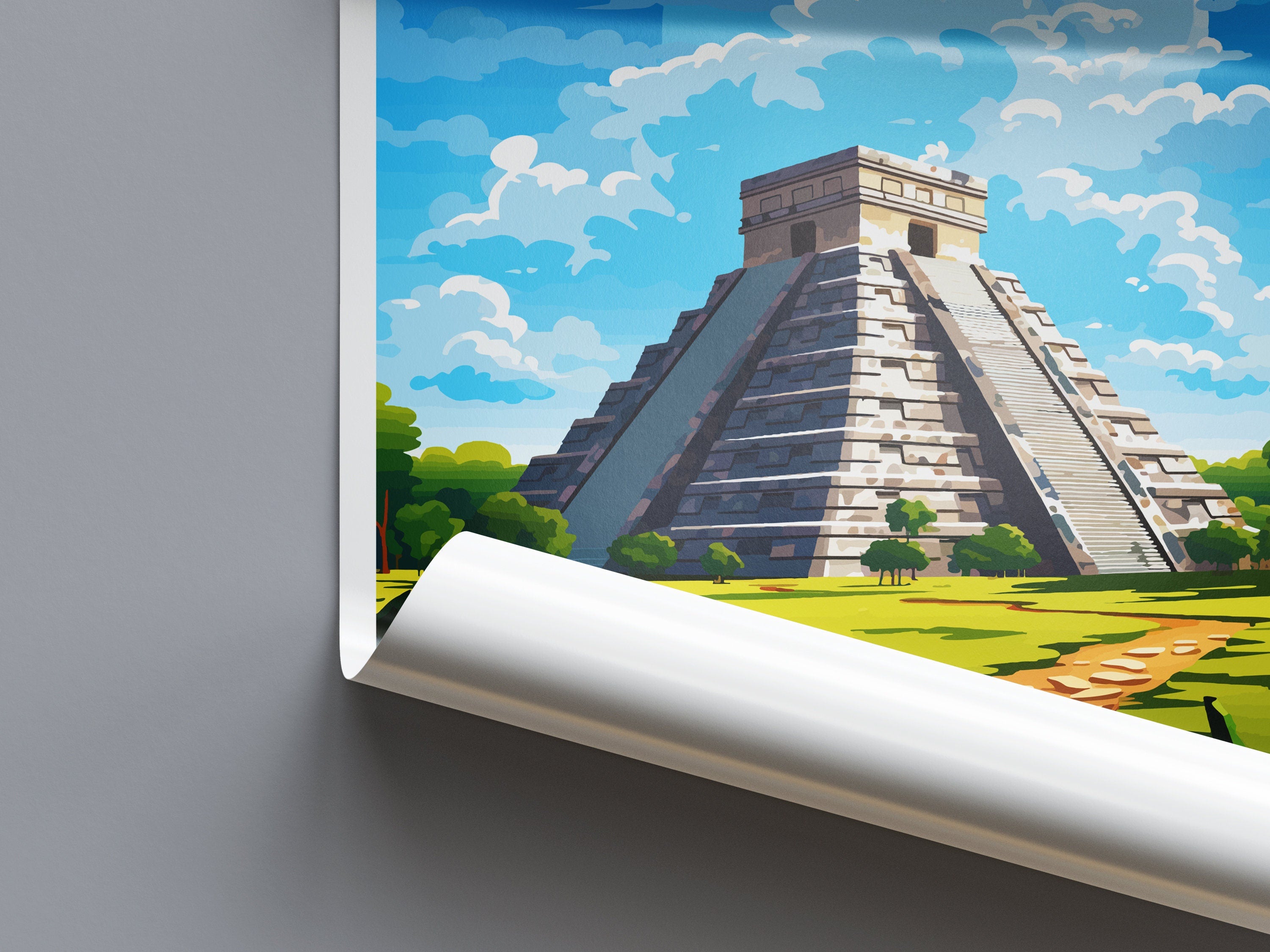 Chichen Itza Travel Print