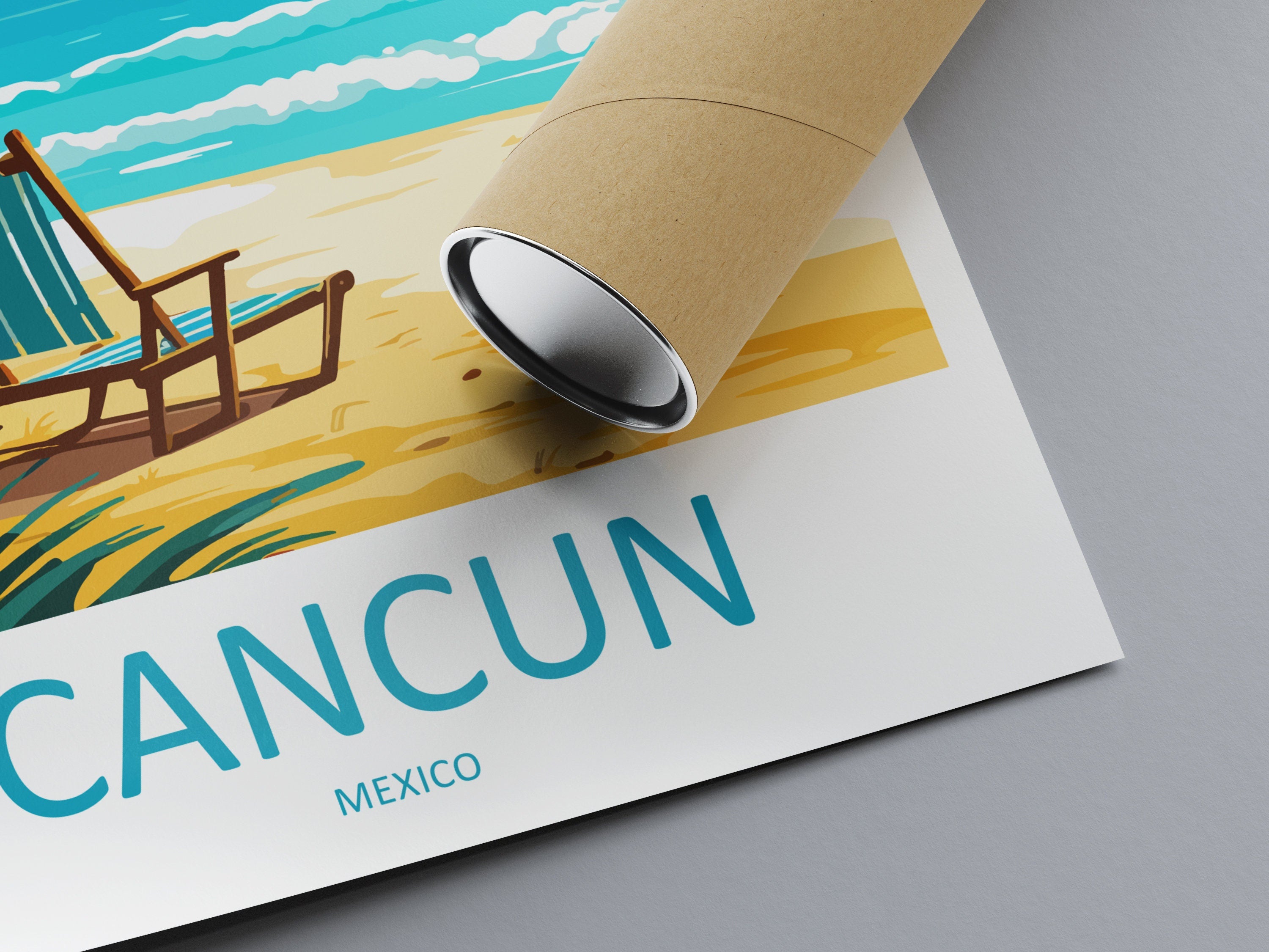 Cancun Travel Print