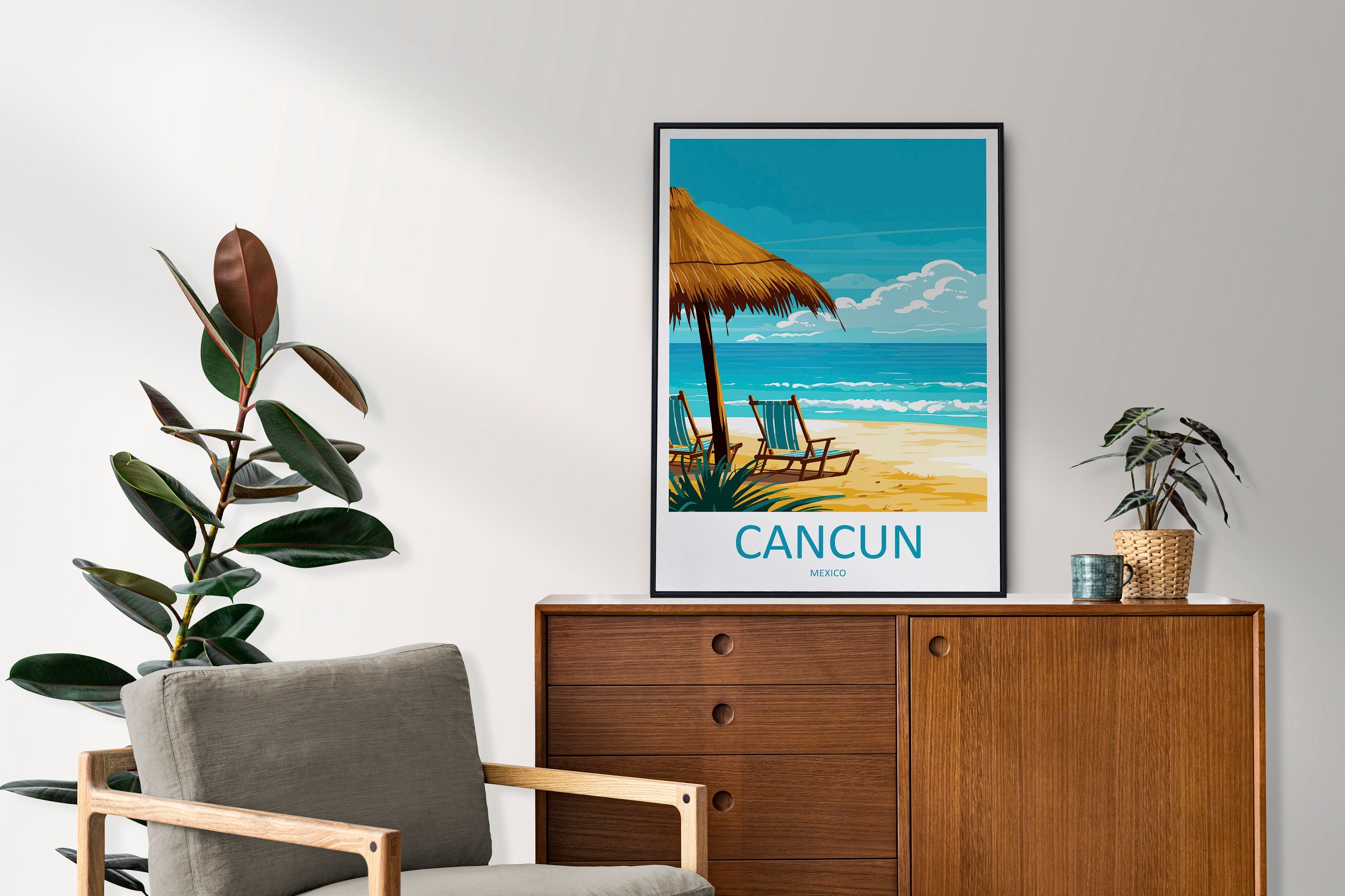 Cancun Travel Print