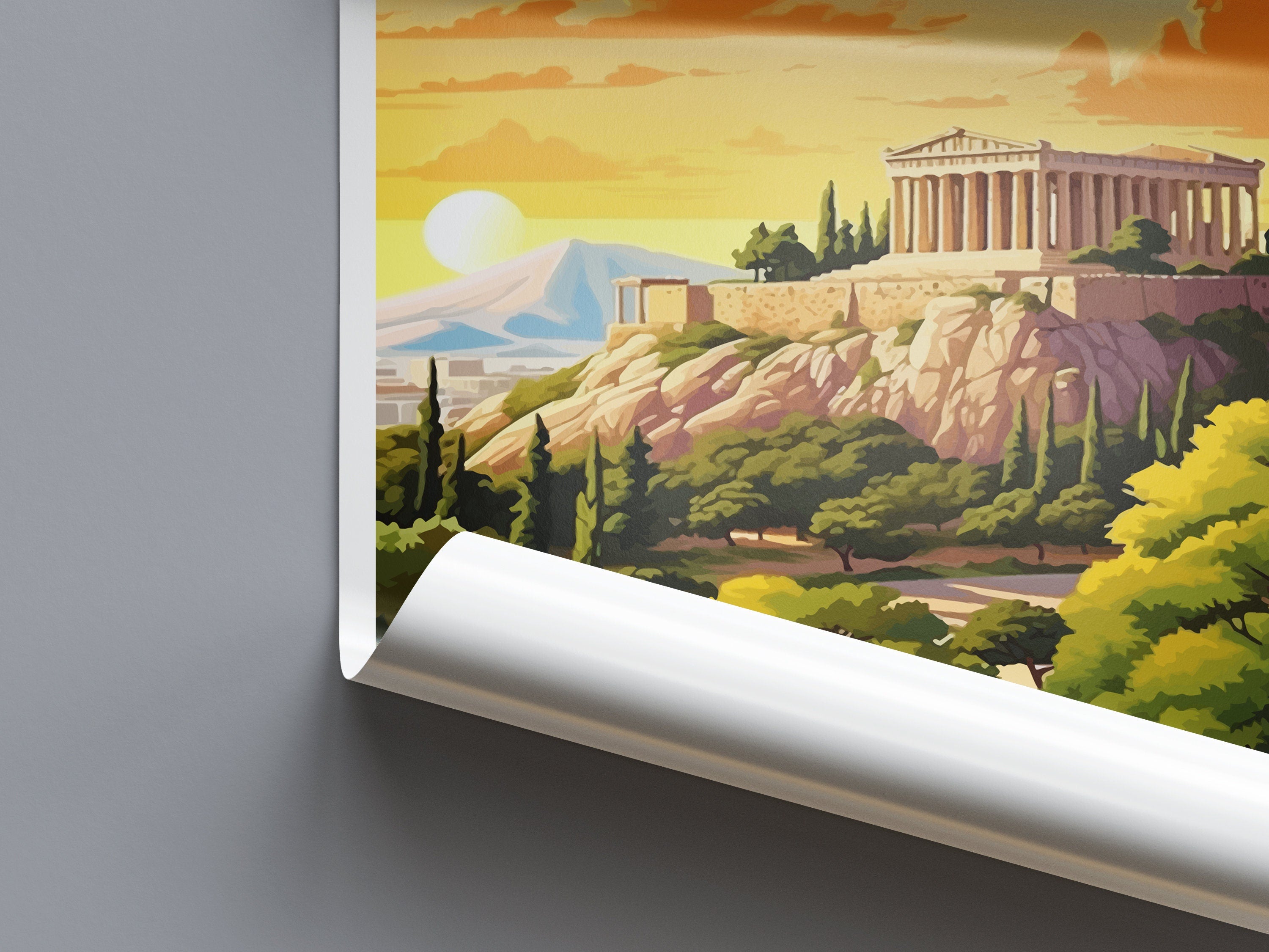 Athens Travel Print