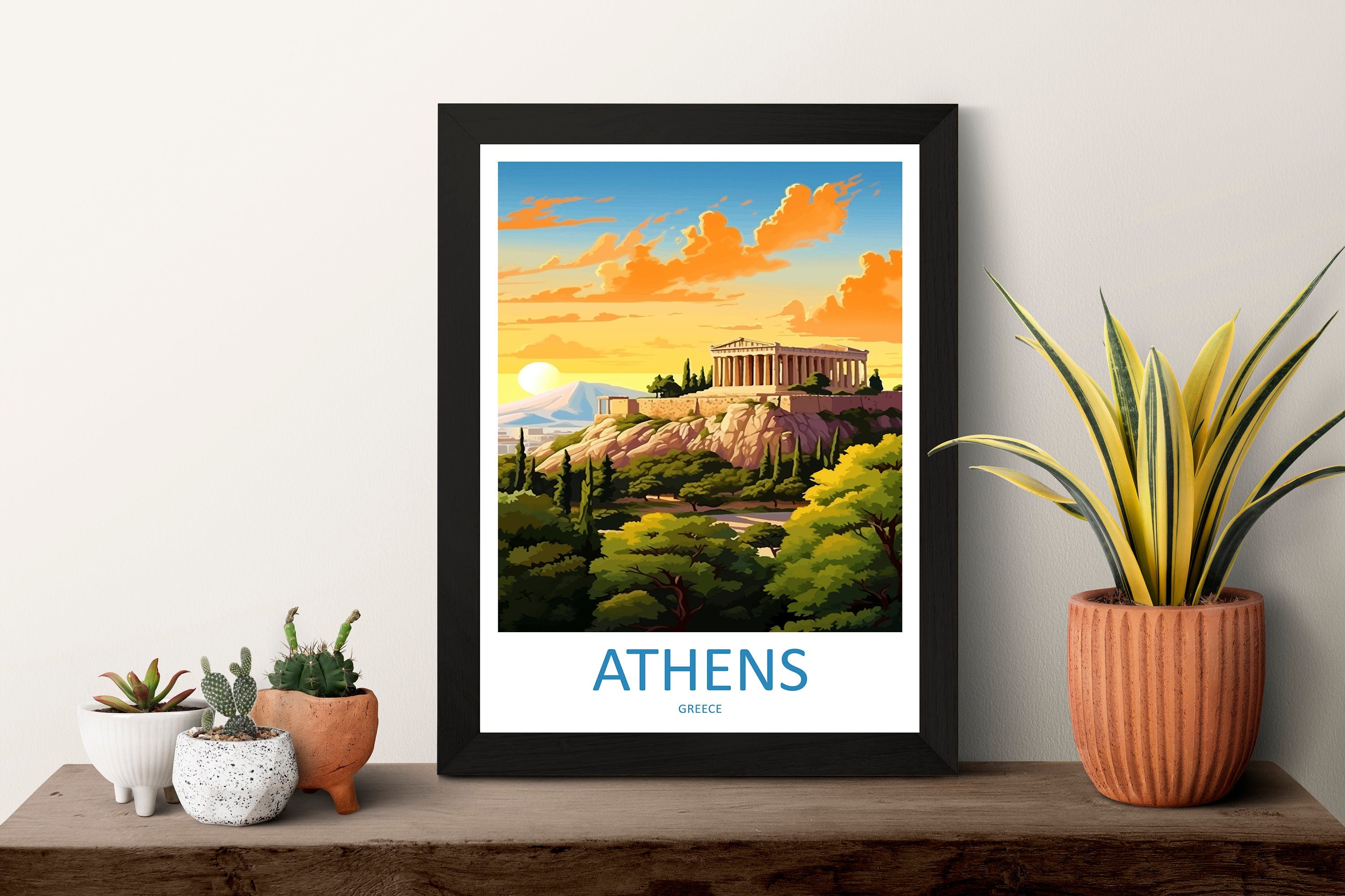 Athens Travel Print