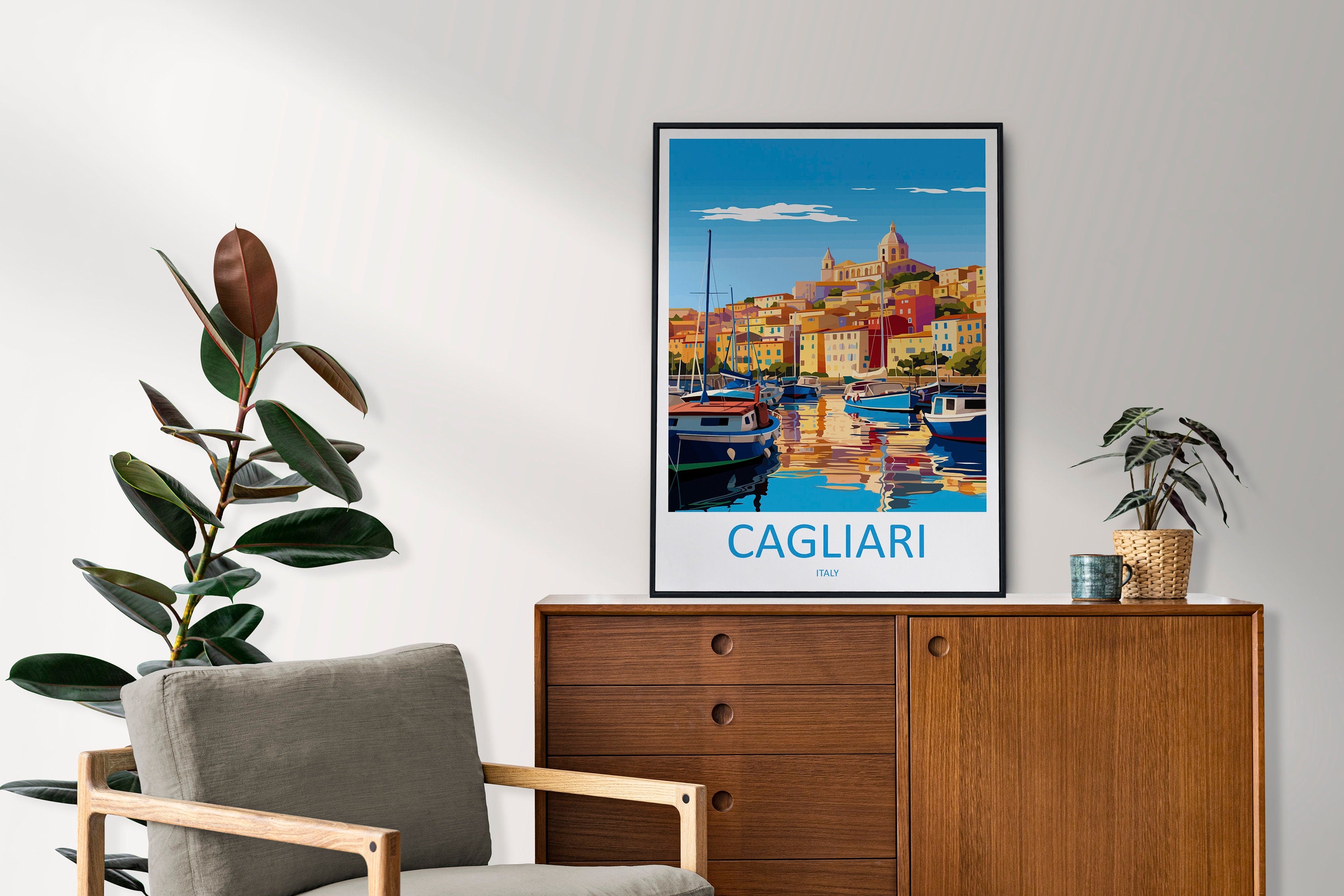 Cagliari Travel Print