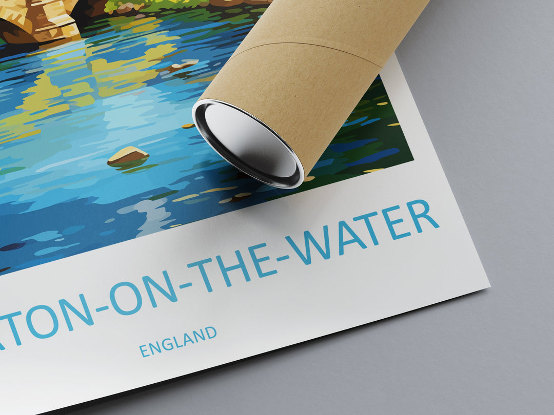 Bourton On The Water Travel Print Wall Art Bourton On The Water Wall Hanging Home Décor Bourton On The Water Gift Art Lovers England Art