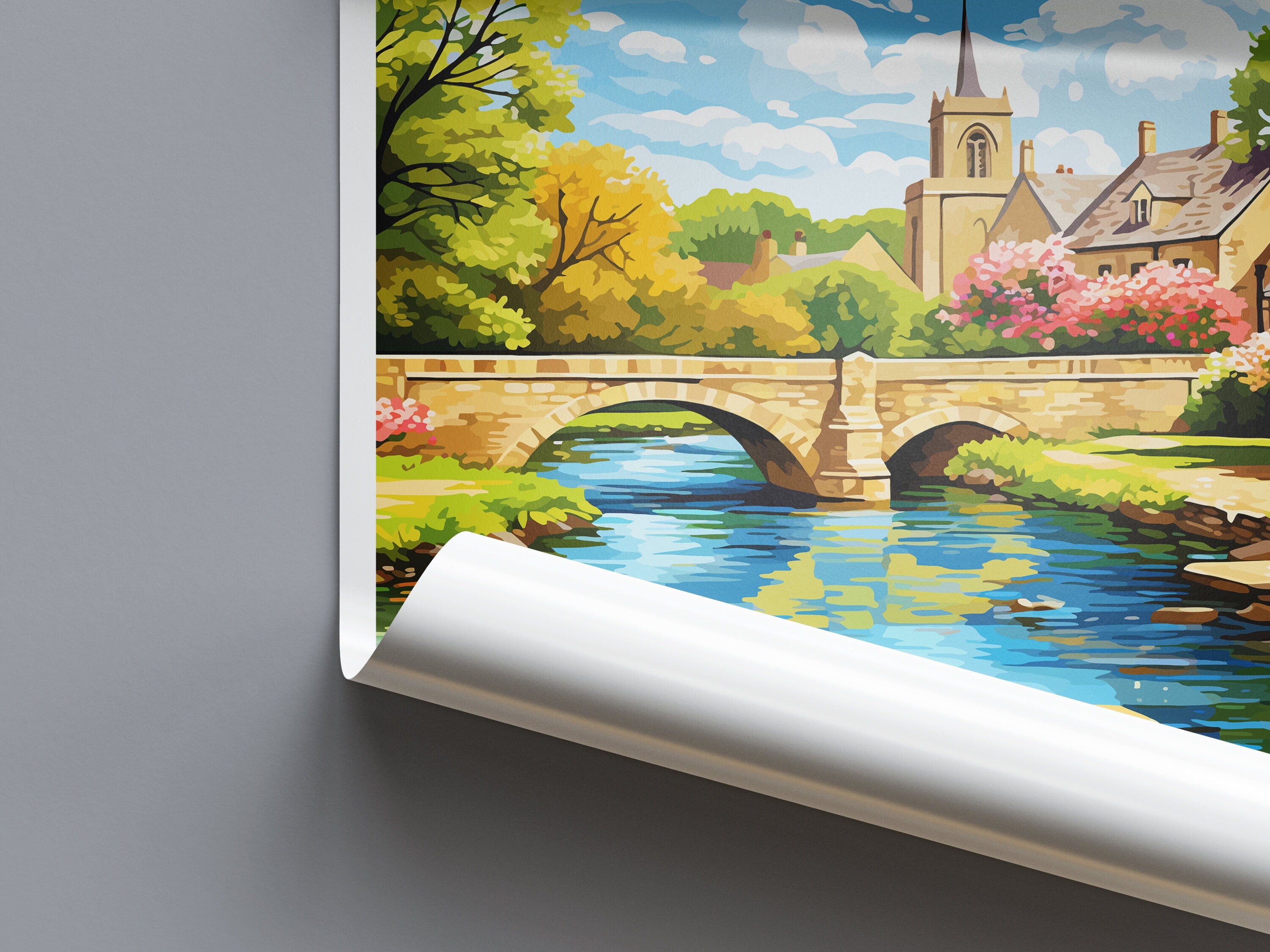 Bourton On The Water Travel Print