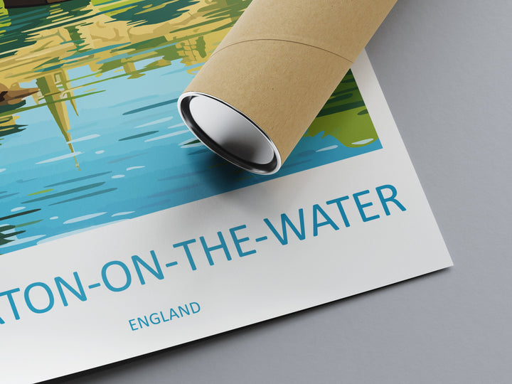 Bourton On The Water Travel Print Wall Art Bourton On The Water Wall Hanging Home Décor Bourton On The Water Gift Art Lovers England Art