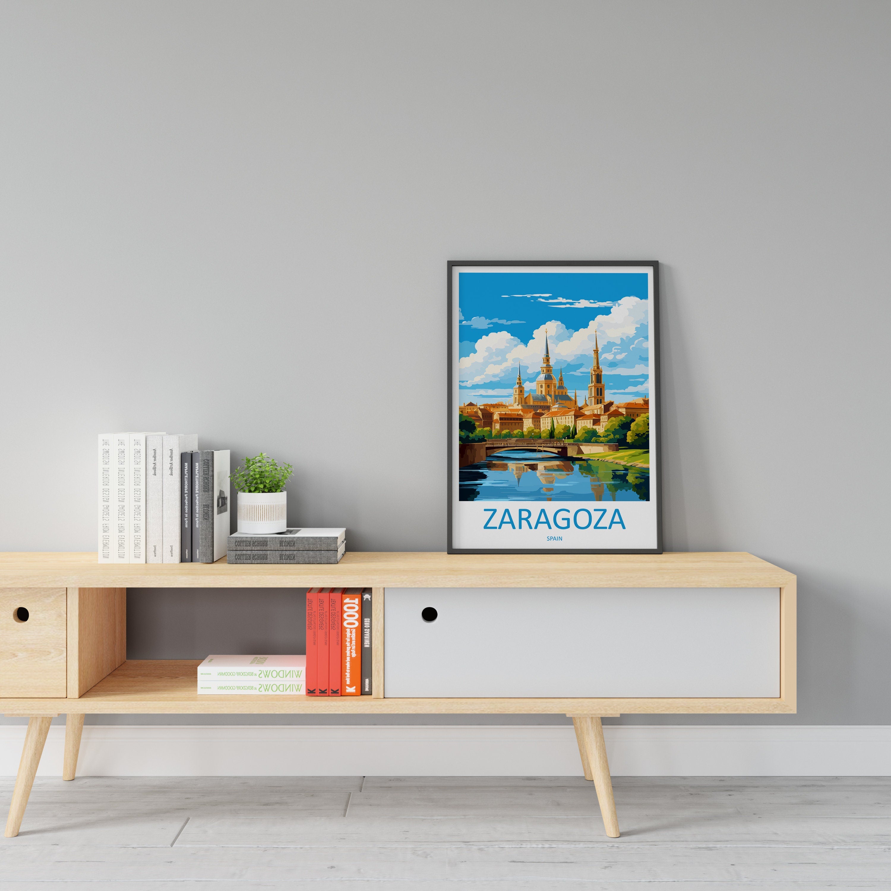 Zaragoza Travel Print