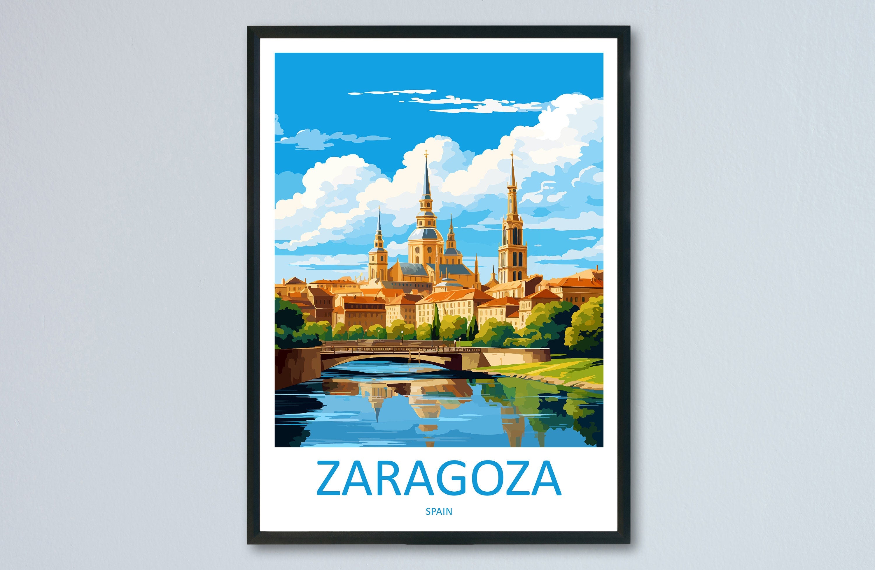 Zaragoza Travel Print