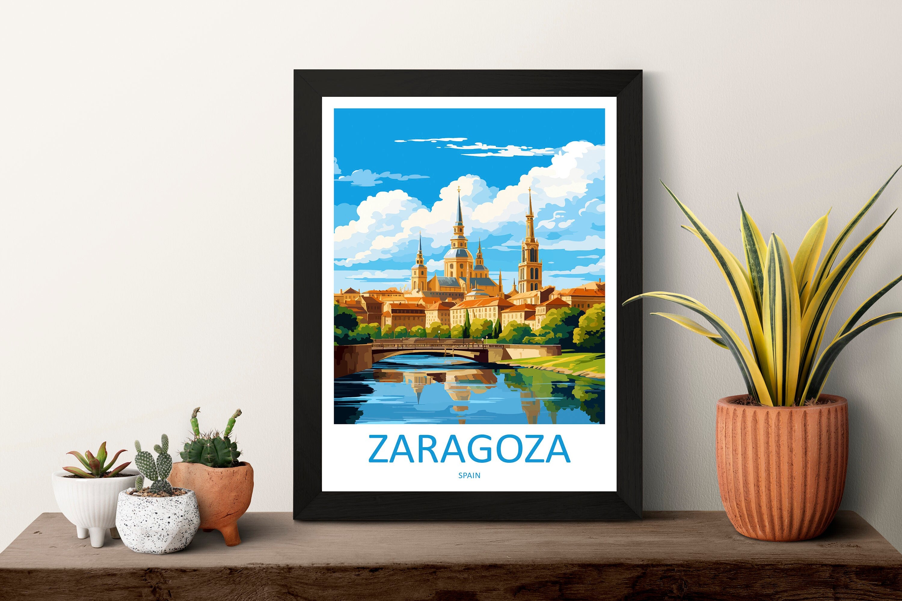 Zaragoza Travel Print