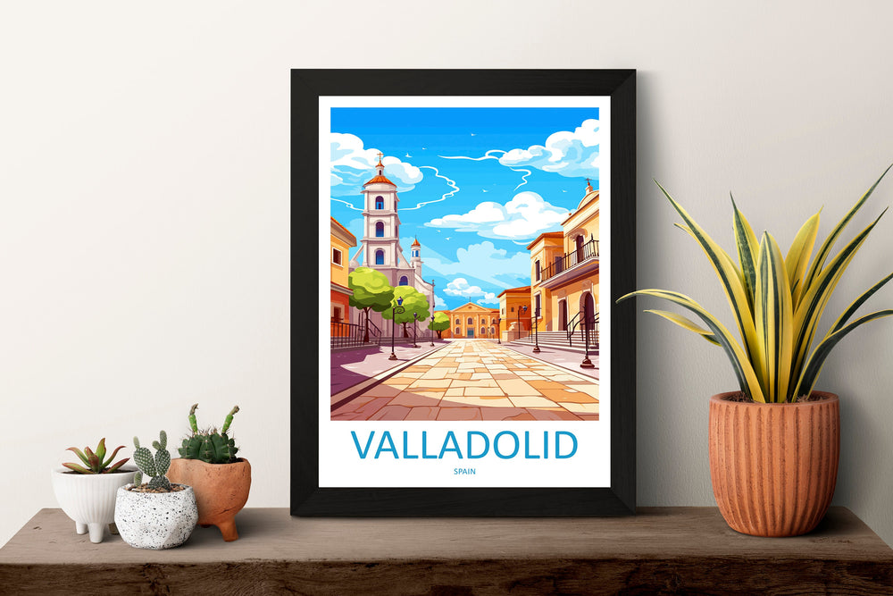 Valladolid Travel Print Wall Art Valladolid Wall Hanging Home Décor Valladolid Gift Art Lovers Spain Art Lover Gift Valladolid Print Spain