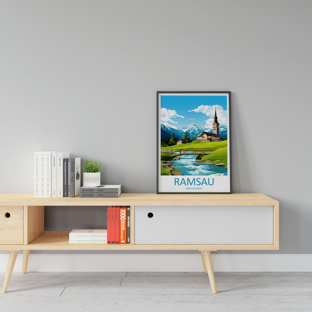 Ramsau Travel Print Wall Art Ramsau Wall Hanging Home Décor Ramsau Gift Art Lovers Germany Art Lover Gift Berchtesgaden
