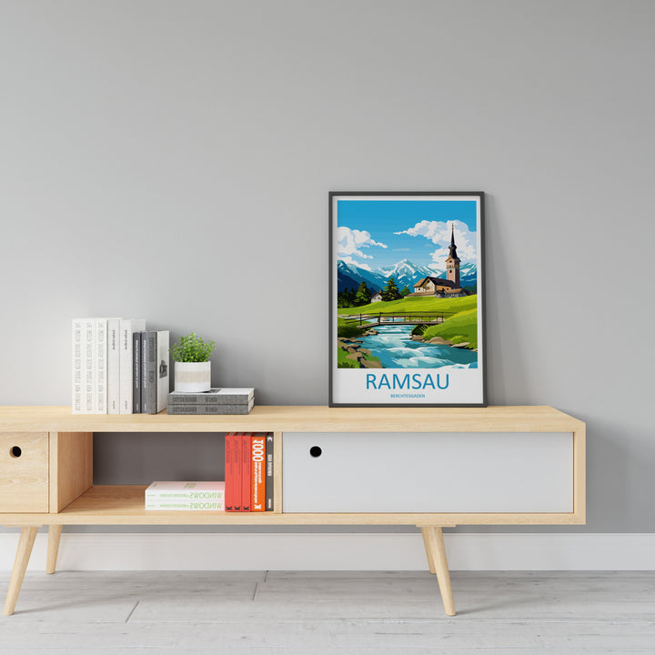 Ramsau Travel Print Wall Art Ramsau Wall Hanging Home Décor Ramsau Gift Art Lovers Germany Art Lover Gift Berchtesgaden