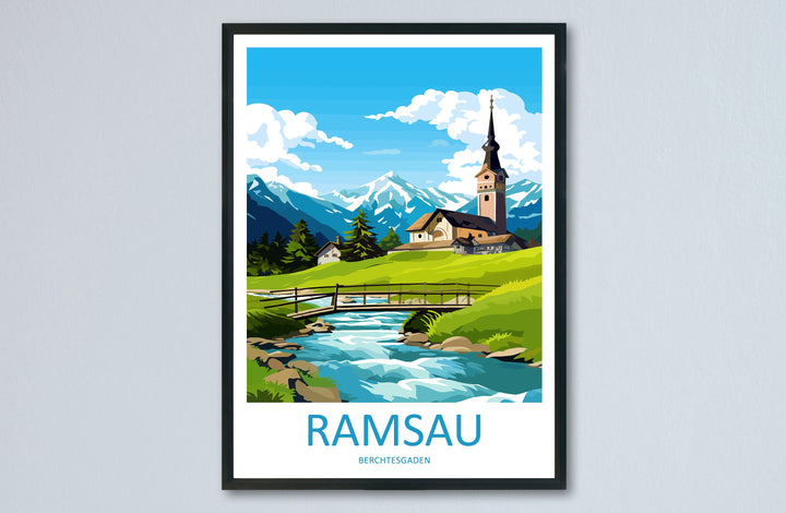 Ramsau Travel Print Wall Art Ramsau Wall Hanging Home Décor Ramsau Gift Art Lovers Germany Art Lover Gift Berchtesgaden