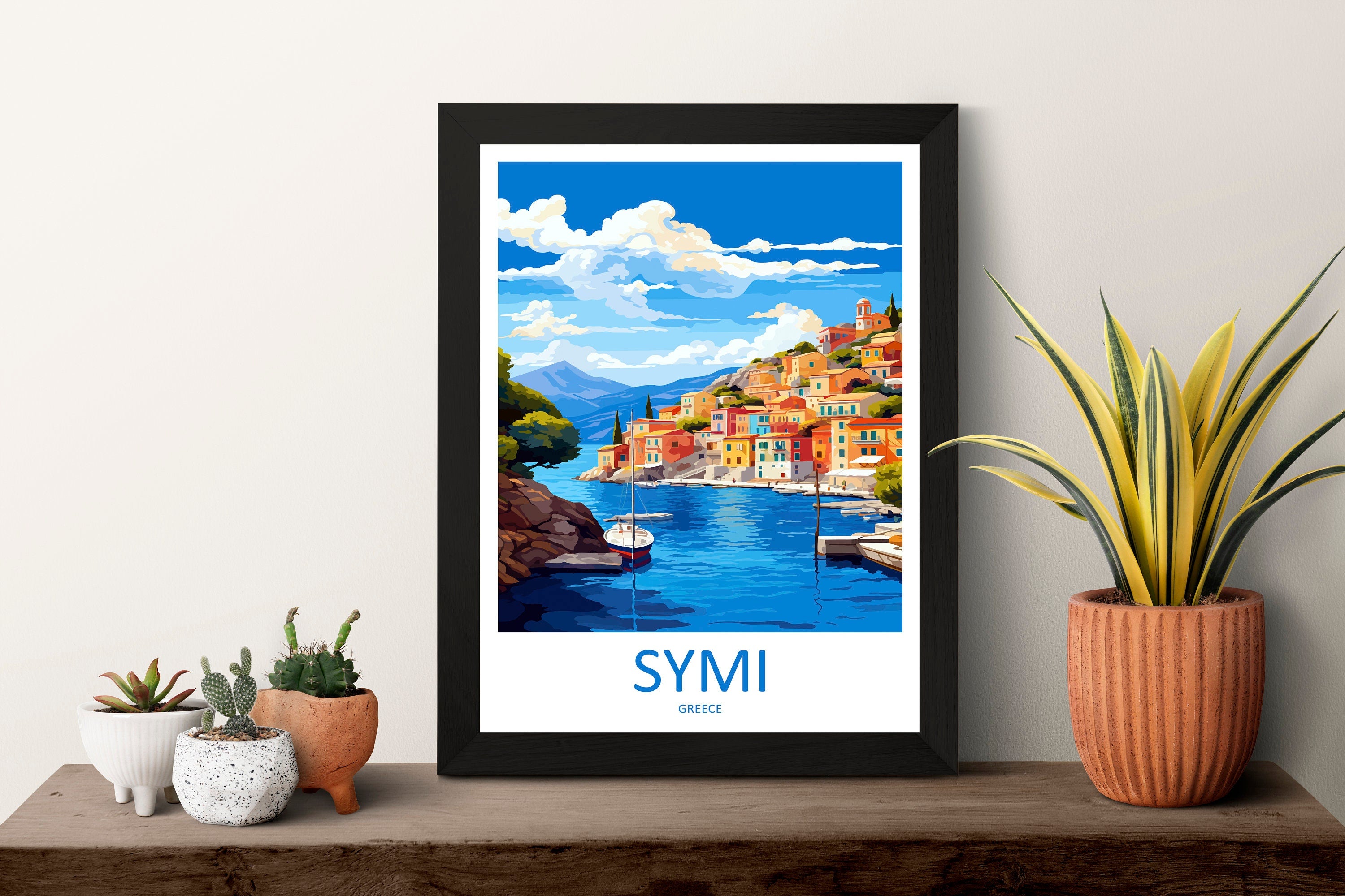 Symi Travel Print