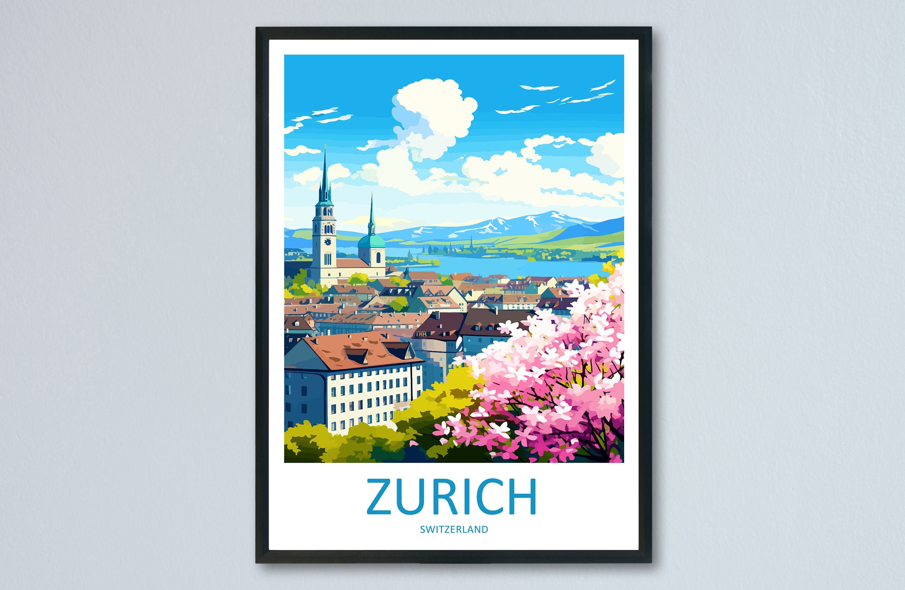 Zurich Travel Print