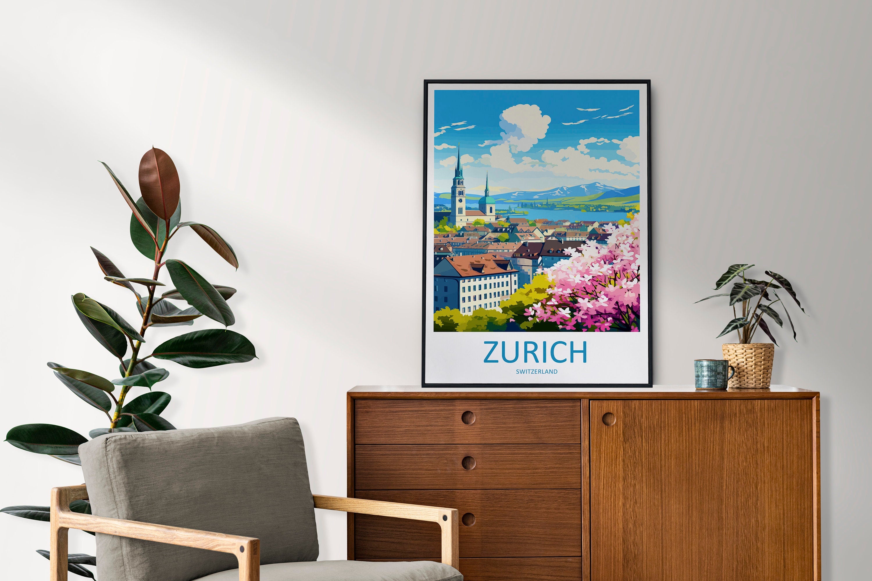 Zurich Travel Print