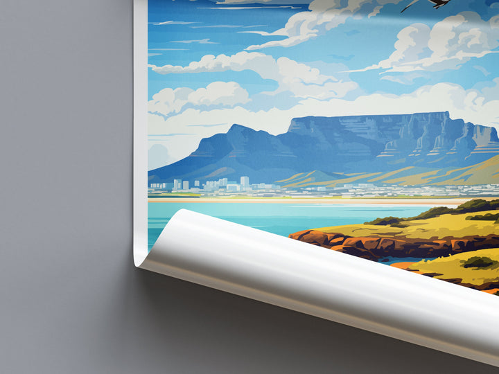 Table Mountain Travel Print Wall Art Table Mountain Wall Hanging Home Décor Table Mountain Gift Lovers South Africa Art Print Table Mountain