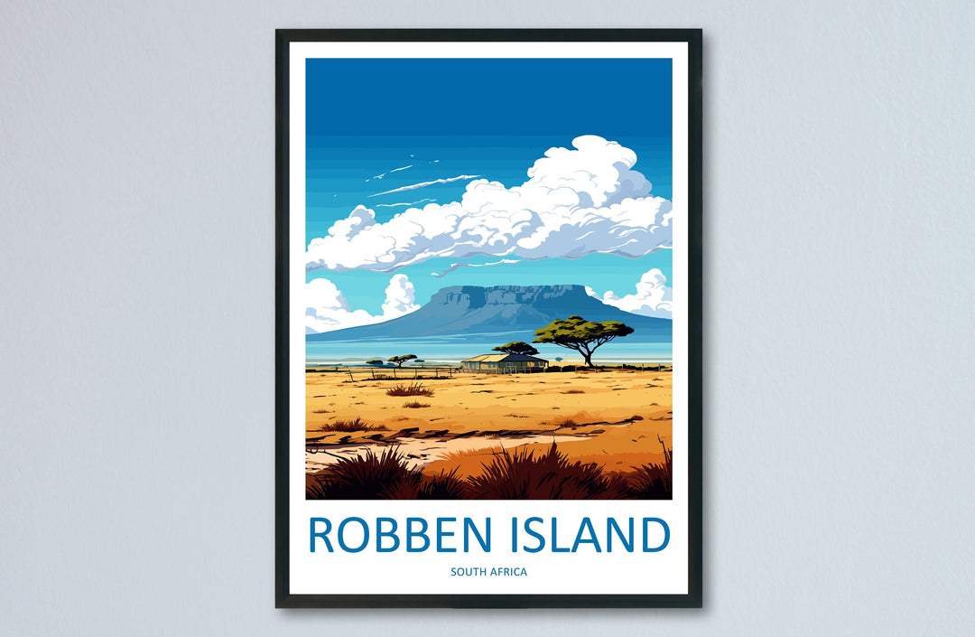 Robben Island Travel Print Wall Art Robben Island Wall Hanging Home Décor Robben Island Gift Lovers South Africa Art Print Robben Island