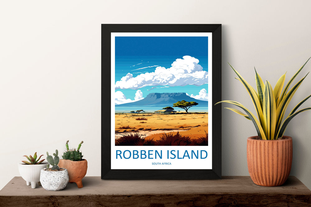 Robben Island Travel Print Wall Art Robben Island Wall Hanging Home Décor Robben Island Gift Lovers South Africa Art Print Robben Island