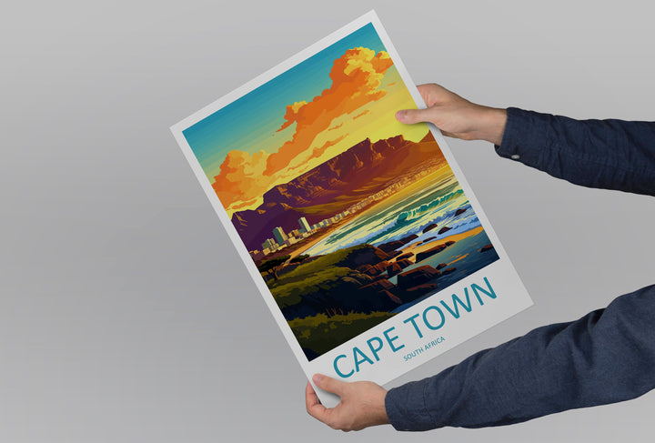 Cape Town Travel Print Wall Art Cape Town Wall Hanging Home Décor Cape Town Gift Art Lovers South Africa Art Print Cape Town Wall Décor Art