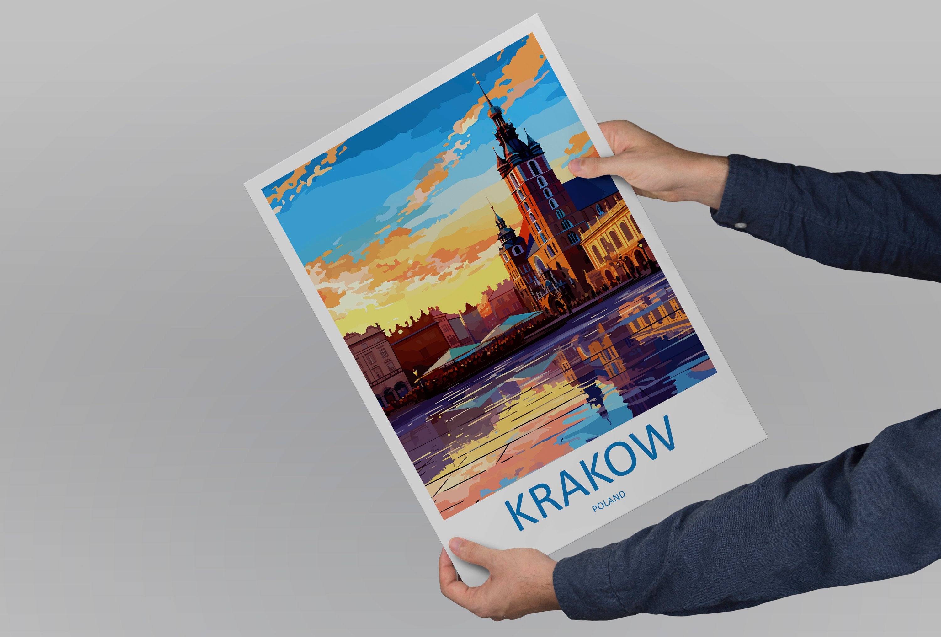 Krakow Travel Print