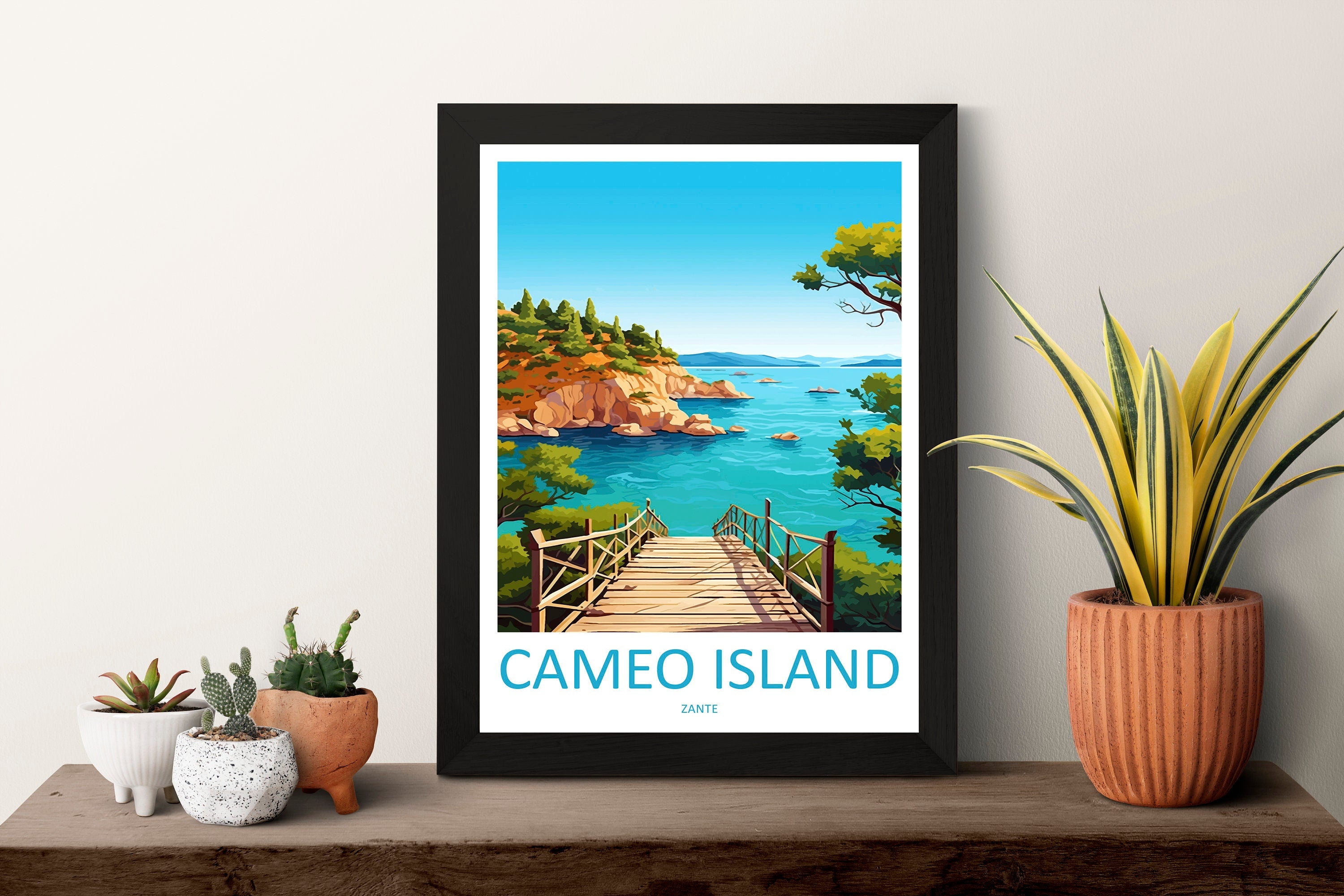 Cameo Island Travel Print