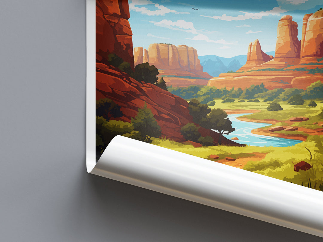 Sedona Travel Print Sedona Home Décor Arizona Art Print Sedona Wall Print For Sedona Gift Wall Hanging Arizona Sedona Desert Artwork Décor