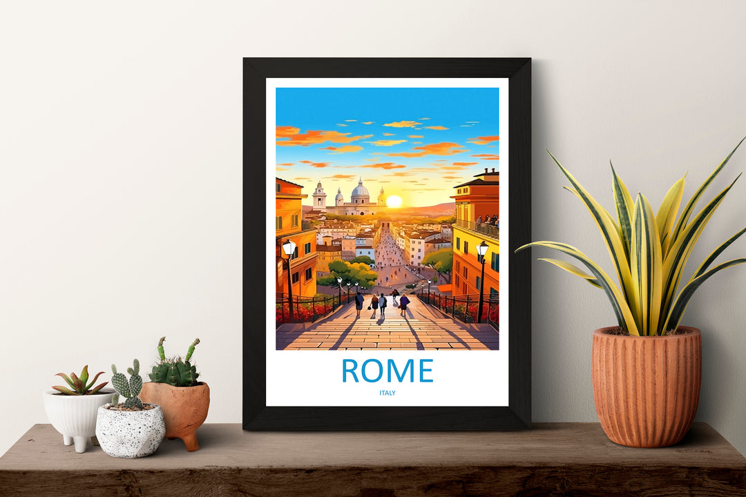 Rome Travel Print Wall Art Rome Wall Hanging Home Décor Rome Gift Art Lovers Italy Art Lover Gift Rome Print Italy Wall Art Decor