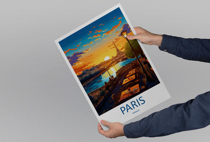 Paris Travel Print Wall Art Paris Wall Hanging Home Décor Paris Gift Art Lovers France Art Lover Gift Paris Print France Wall Art Décor