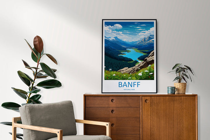 Banff National Park Travel Print Wall Art Banff Wall Hanging Home Décor Banff Gift Art Lovers Canada Art Lover Gift