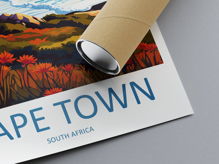 Cape Town Travel Print Wall Art Cape Town Wall Hanging Home Décor Cape Town Gift Art Lovers South Africa Art Print Cape Town Wall Décor Art