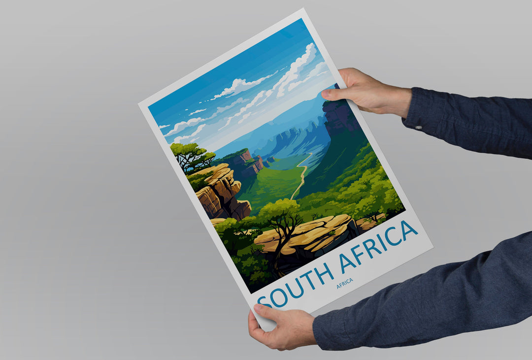 South Africa Travel Print Wall Art South Africa Wall Hanging Home Décor South Africa Gift Art Lovers South Africa Art Print Wall Décor Art