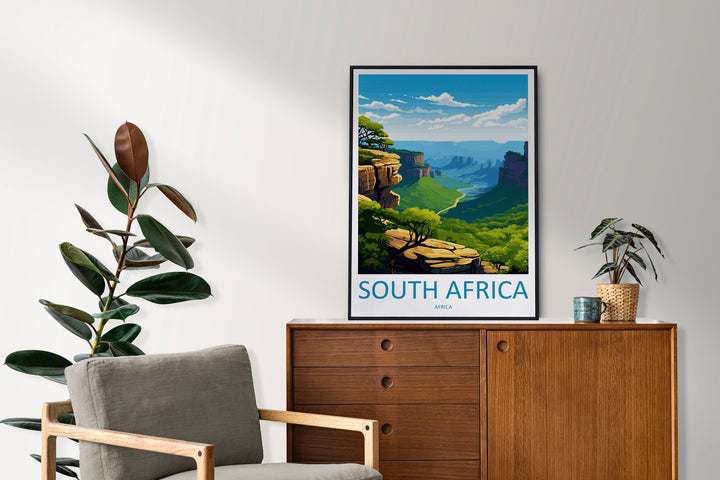 South Africa Travel Print Wall Art South Africa Wall Hanging Home Décor South Africa Gift Art Lovers South Africa Art Print Wall Décor Art