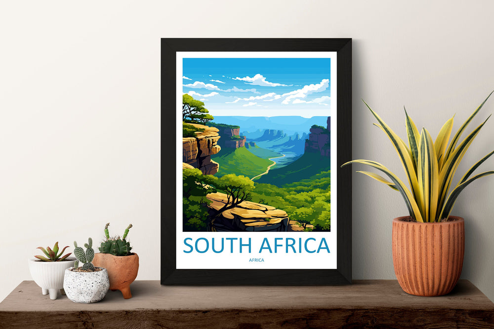 South Africa Travel Print Wall Art South Africa Wall Hanging Home Décor South Africa Gift Art Lovers South Africa Art Print Wall Décor Art