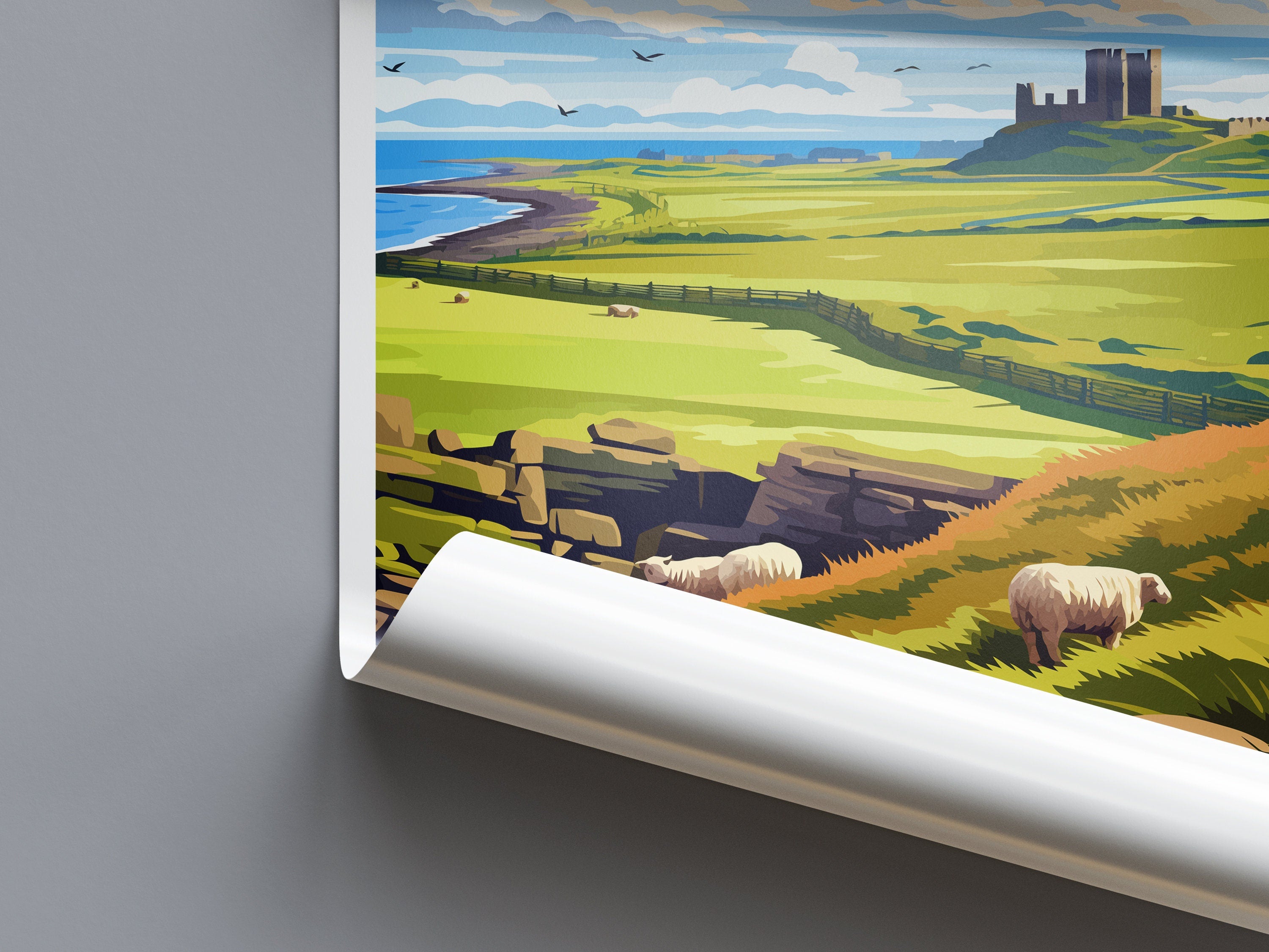 Northumberland Travel Print