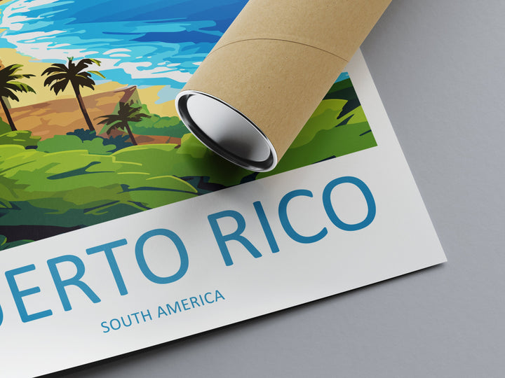 Puerto Rico Travel Print Wall Art Puerto Rico Wall Hanging Home Décor Puerto Rico Gift Art Lovers Wall Art Caribbean Travel Print Poster