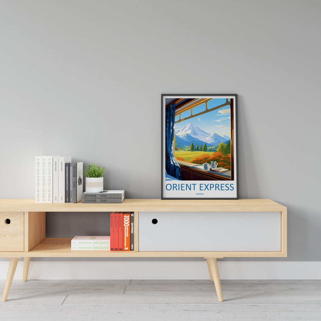Orient Express Travel Print Wall Art Orient Express Wall Hanging Home Décor Orient Express Gift Art Lovers Europe Art Lover Gift Europe Deco