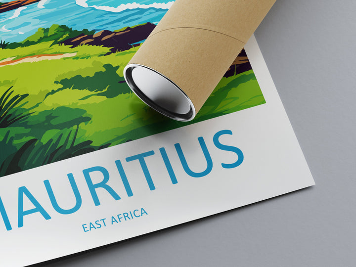 Mauritius Travel Print Wall Art Mauritius Wall Hanging Home Décor Mauritius Gift Art Lovers East Africa Art Lover Gift Mauritius Gift
