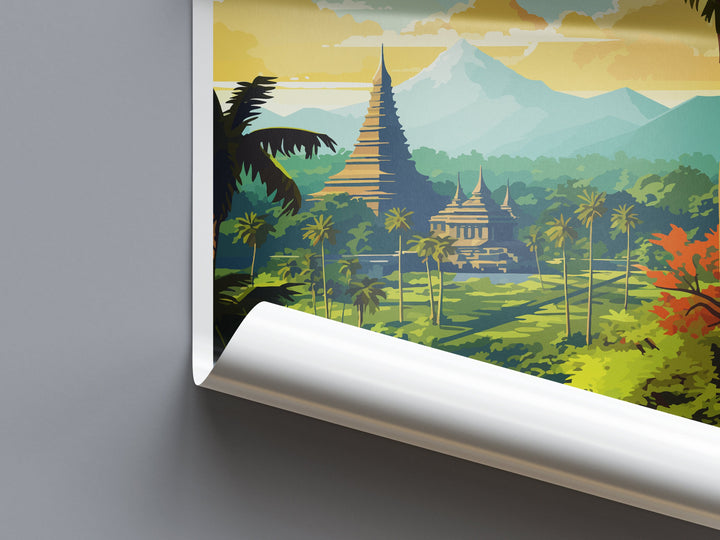 Indonesia Travel Print Wall Art Indonesia Wall Hanging Home Décor Indonesia Gift Art Lovers Indonesia Art Lover Gift Travel Art Poster