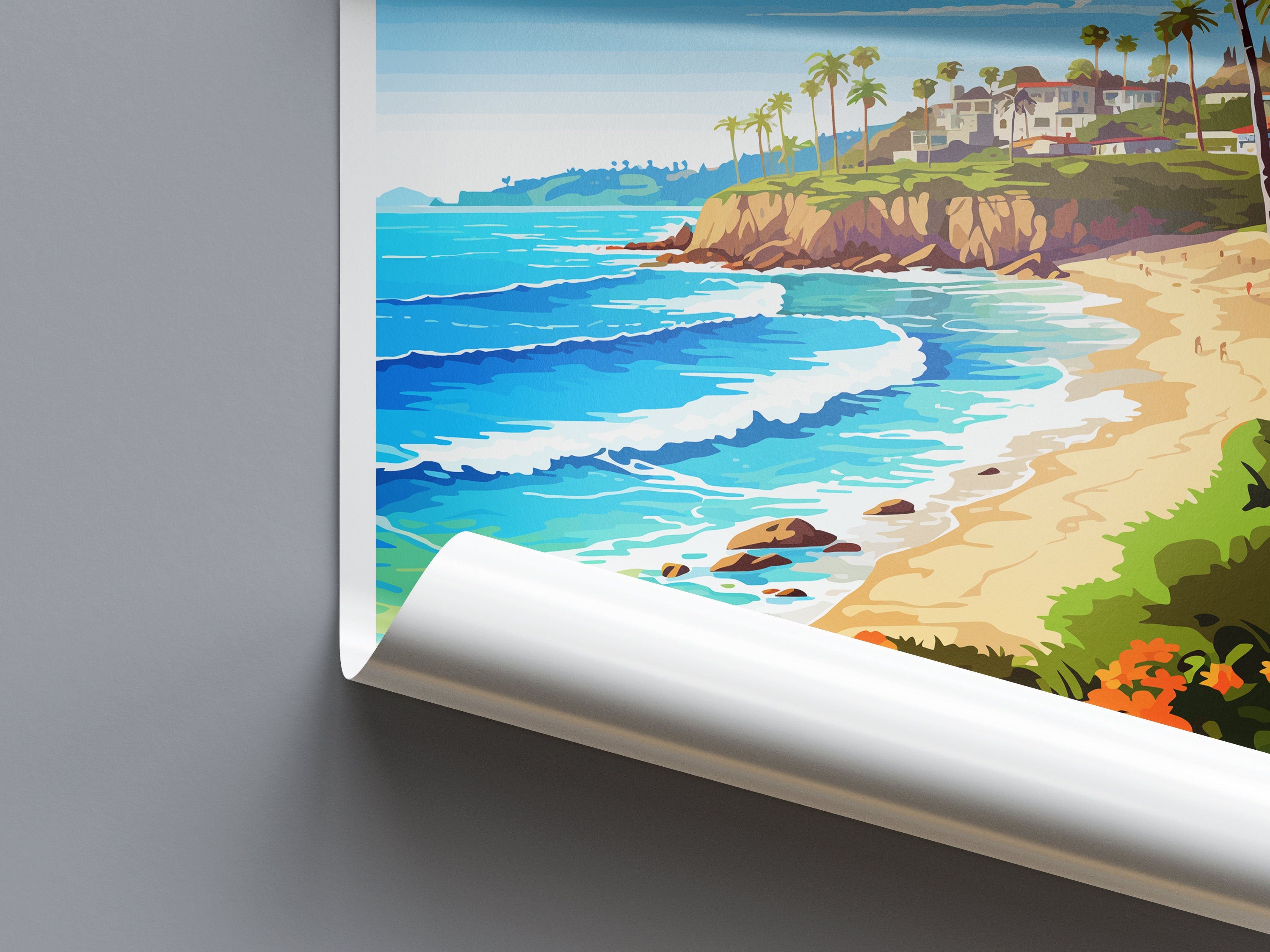 Laguna Beach Travel Print