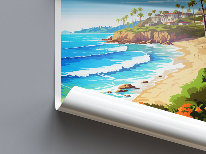 Laguna Beach Travel Print Wall Art Laguna Beach Wall Hanging Home Décor Laguna Beach Gift Art Lovers California Art Lover Gift