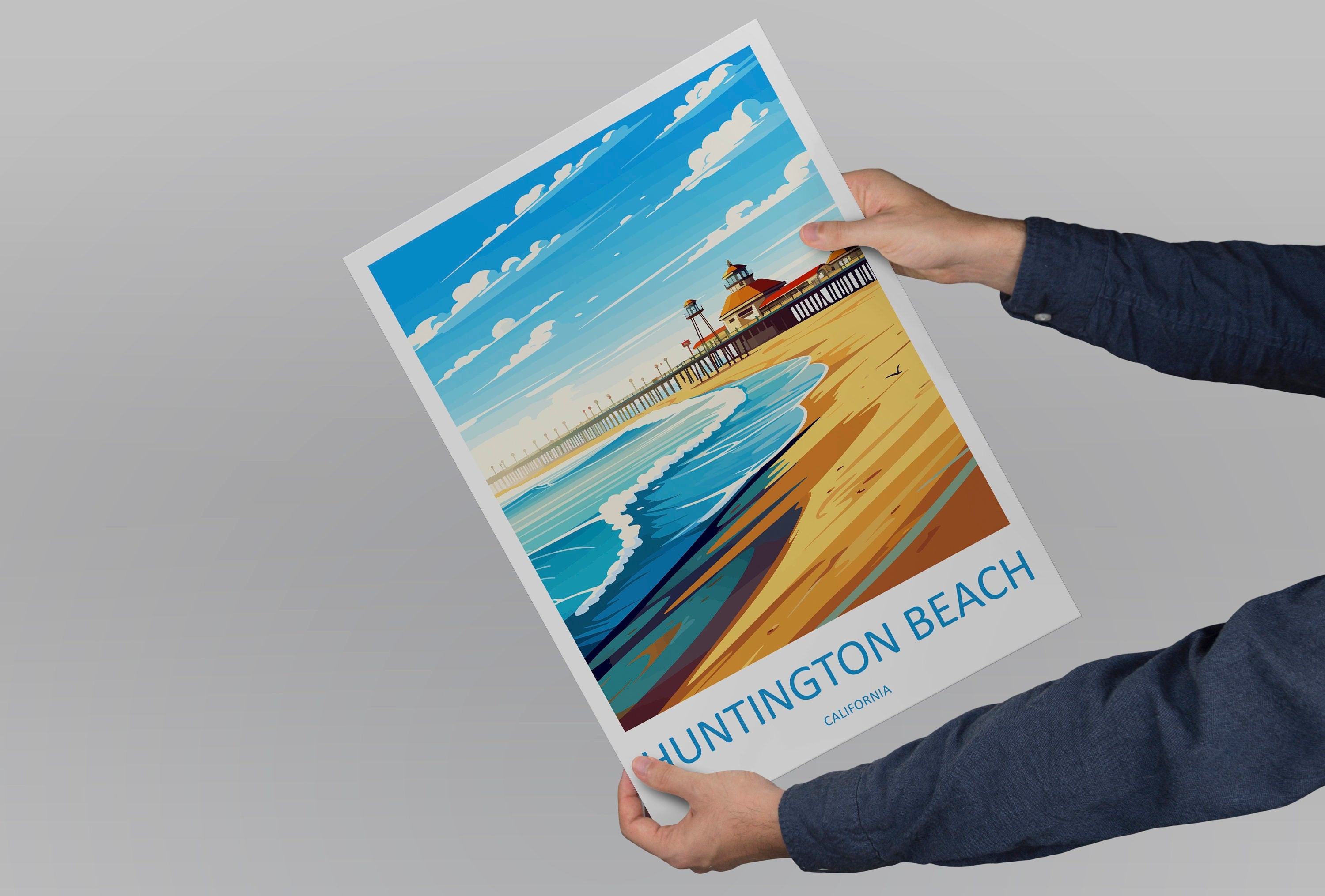 Huntington Beach Travel Print