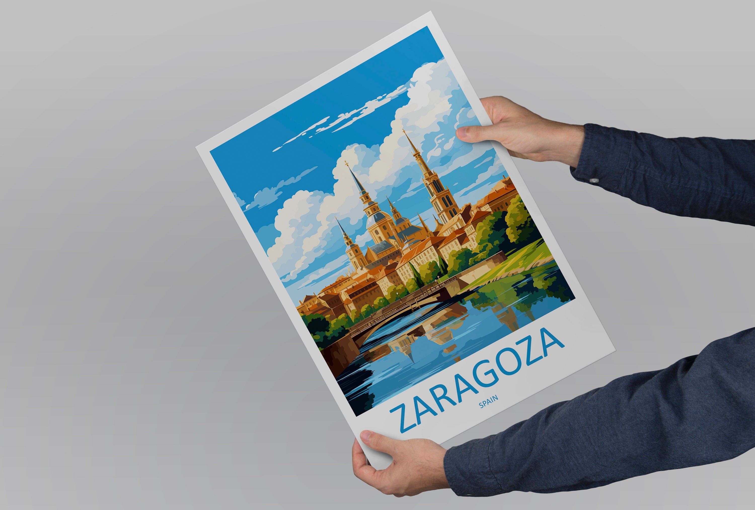 Zaragoza Travel Print