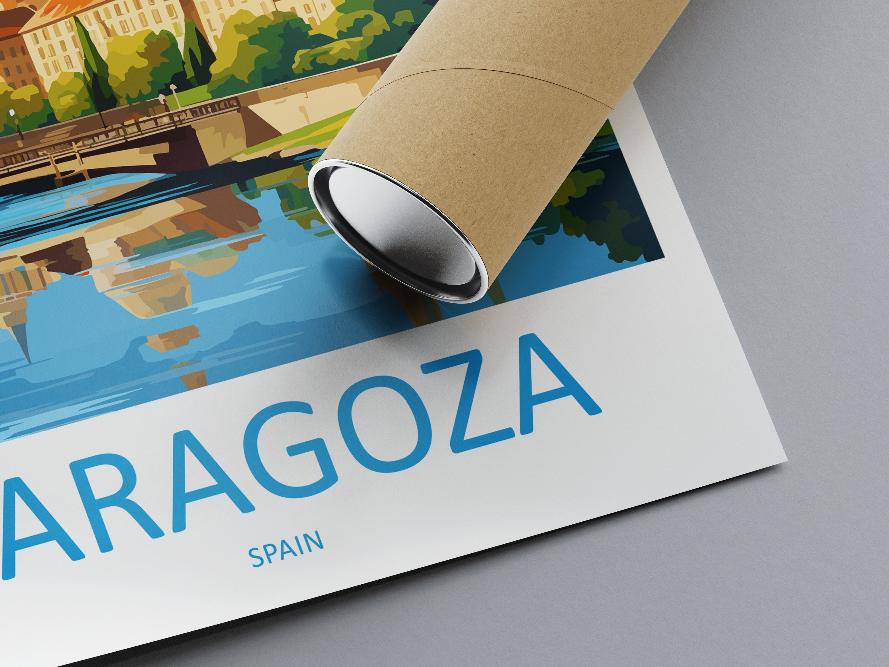 Zaragoza Travel Print