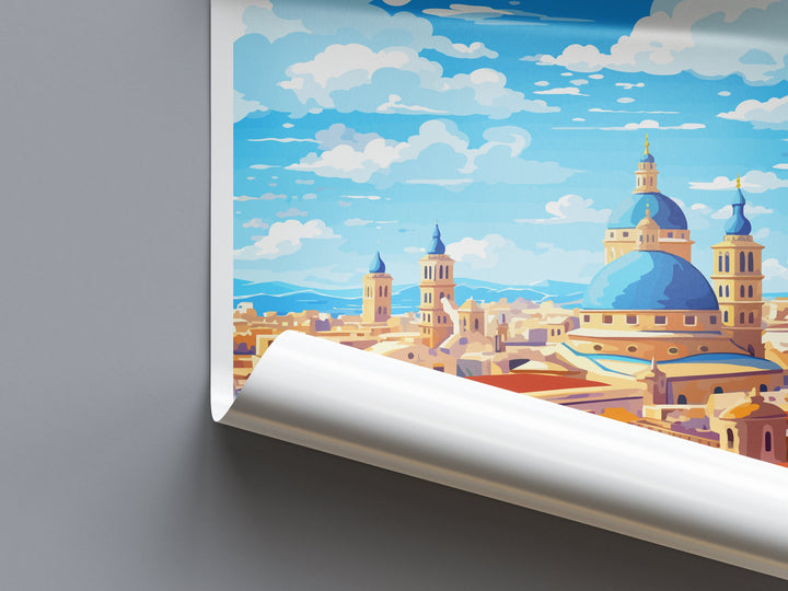 Valencia Travel Print Wall Art Valencia Wall Hanging Home Décor Valencia Gift Art Lovers Spain Art Lover Gift Valencia Print Spain Wall Art